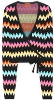 Missoni Activewear knitted wrap top 