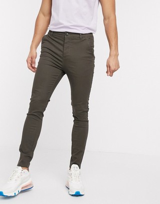 dark green chinos men