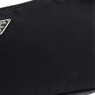 Prada Pochette Shoulder Bag Tessuto Small Black 7635167