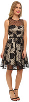 Thumbnail for your product : Eliza J Dot Overlay Party Dress