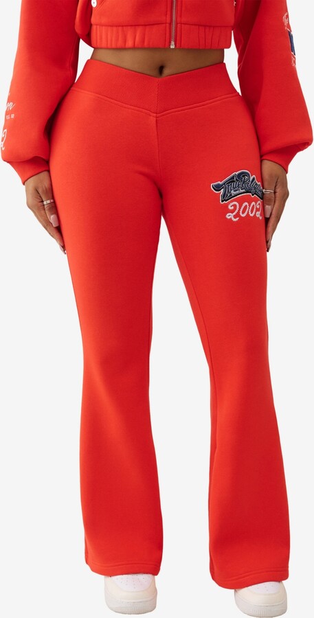True Religion Women's Crystal V Flare Pants