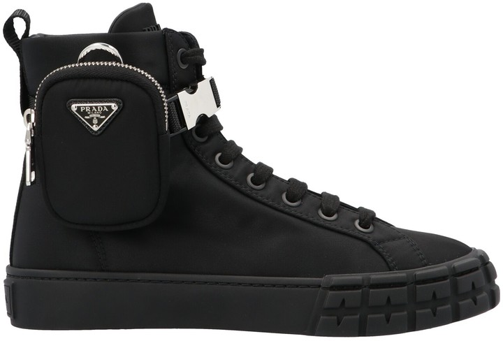 prada high top sneakers womens