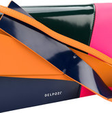 Thumbnail for your product : DELPOZO colourblock clutch with handle