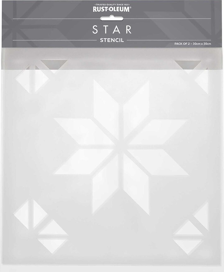 RustOleum Star Stencil Pack of 2 Clear ShopStyle Room Dividers