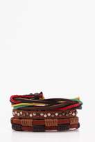 Thumbnail for your product : boohoo Woven Colourful Stack Bracelet