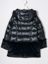 Thumbnail for your product : Herno Faux Fur Panel Puffer Coat