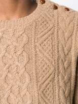 Thumbnail for your product : Ralph Lauren cable-knit fitted sweater