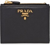 Thumbnail for your product : Prada Logo-Plaque Compact Wallet