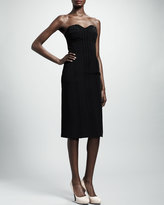 Thumbnail for your product : Lanvin Strapless Bustier Dress, Black