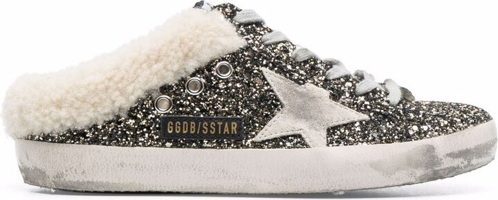 Golden Goose Super-star Sabot Glitter Upper Suede Star Shearling Lining -  ShopStyle Sneakers & Athletic Shoes