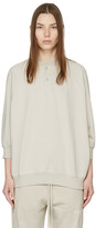 Thumbnail for your product : Essentials Beige Three-Quarter Sleeve Henley T-Shirt