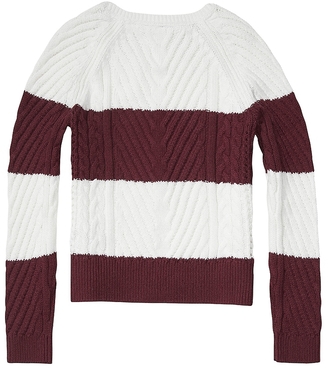 Tommy Hilfiger Th Kids Stripe Cable Sweater