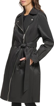 GUESS Asymmetric Belted Trench Coat