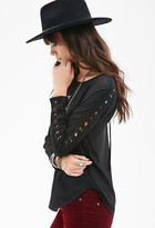 Thumbnail for your product : Forever 21 Crochet-Trimmed Blouse