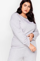 Thumbnail for your product : Nasty Gal Womens Plus Size Keyhole Back Lounge Jumpsuit - Grey - 16