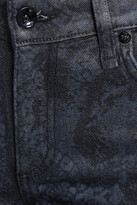 Thumbnail for your product : Rag & Bone Cate coated snake-print high-rise skinny jeans