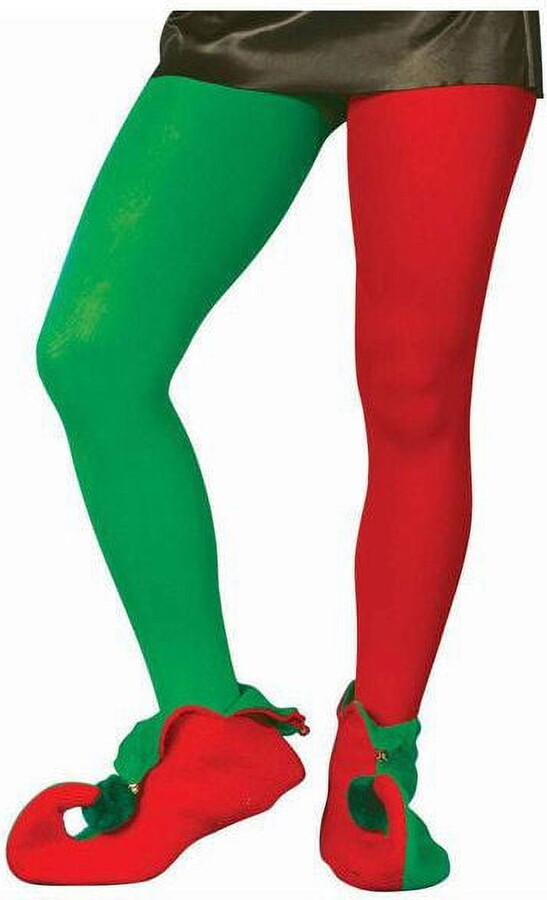 Elves Red and Green Elf Tights Adult