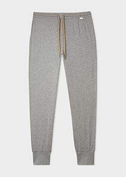 Men's Light Grey Jersey Cotton Lounge Pants