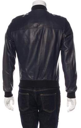 Ferragamo Leather Bomber Jacket