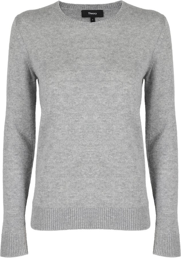 Theory Elbow-Patch Crew-Neck Jumper - ShopStyle
