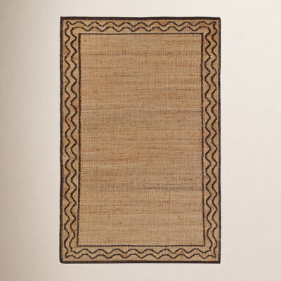 Erin Gates by Momeni Orchard Ripple Brown Hand Woven Wool and Jute Area Rug