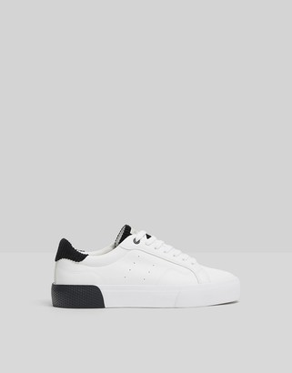 Bershka sneakers with contrast panels in white - ShopStyle