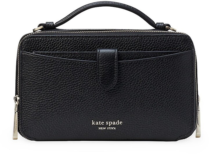 Kate Spade Hudson Pebbled Leather Double Zip Crossbody Bag ShopStyle