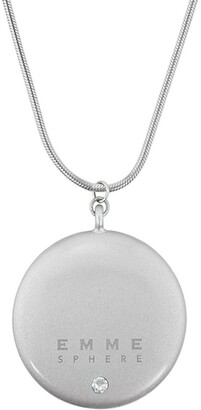 LiTMUS LAB Hemisphere Silver Necklace