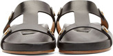 Thumbnail for your product : Chloé Black Leather Slip-On Sandals