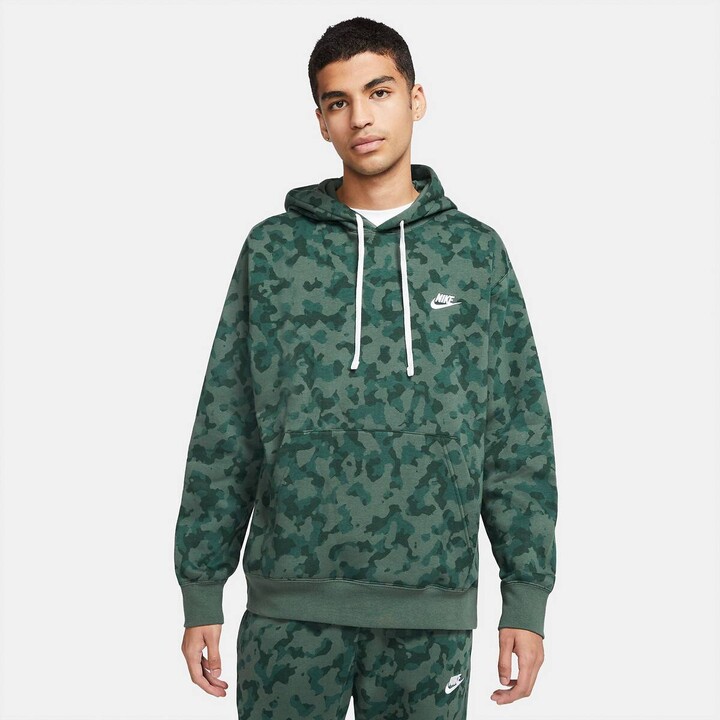 nike sportswear club camo hoodie