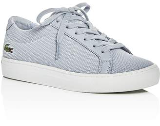 Lacoste Boys' Pique Knit Lace Up Sneakers