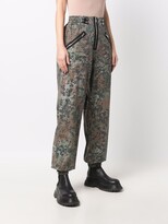 Thumbnail for your product : Diesel P-Borgogna-Pat slouchy trousers