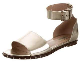 Valentino Metallic Rockstud Sandals