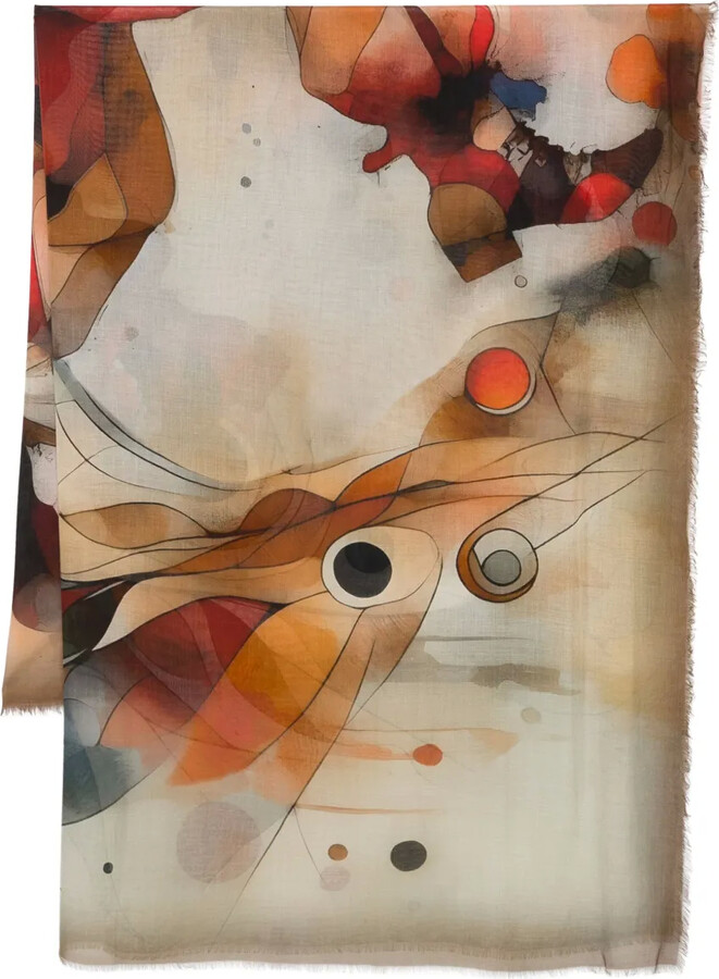 D'aniello Graphic-Print Scarf