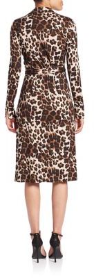 Diane von Furstenberg Cybil Leopard-Print Wrap Dress