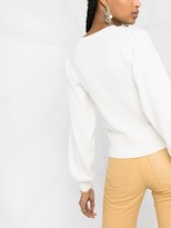 Thumbnail for your product : See by Chloe Ribbed Knit Lace Trim Jumper