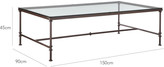 Thumbnail for your product : OKA Pompidou Metal & Glass Coffee Table, Large - Metal