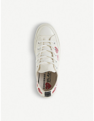 Comme des Garcons PLAY x Converse 70s canvas low-top trainers