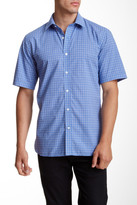 Thumbnail for your product : Toscano Micro Plaid Short Sleeve Shirt