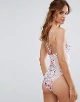 Thumbnail for your product : MinkPink Floral Mesh Swimsuit