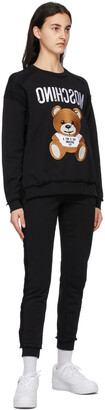 Moschino Black Inside Out Teddy Bear Lounge Pants