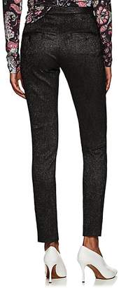 Isabel Marant Women's Lenton Textured Lamé Trousers - Black