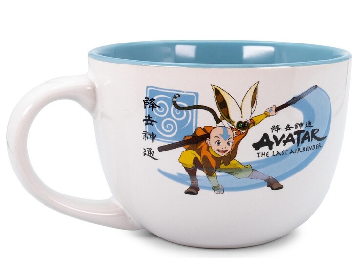 Silver Buffalo Avatar The Last Airbender Aang and Momo Ceramic Soup