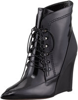 Thumbnail for your product : Derek Lam Maxine Calfskin & Rubber Lace-Up Wedge