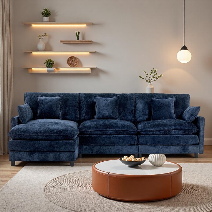 Trygoal 113'' L Shaped Cloud Couch
