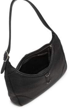 Vintage Trim Leather Hobo Bag