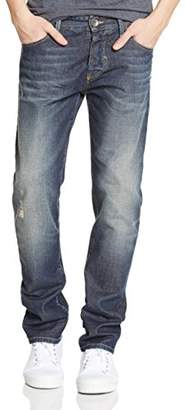 Benetton Men's Destressed Denim Regular Jeans,(Manufacturer Size:34)
