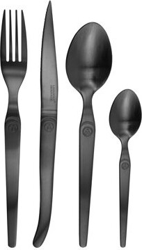 Winston Porter Laguiole Heritage 16 Pce Dinnerware Set Black