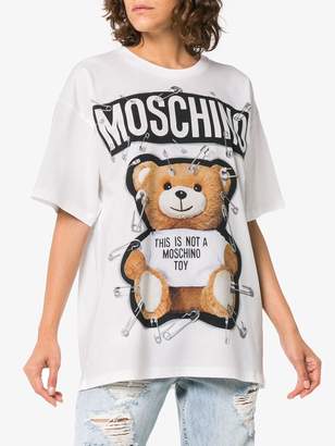 Moschino Teddy logo print t shirt