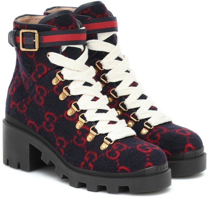 gucci wool ankle boot